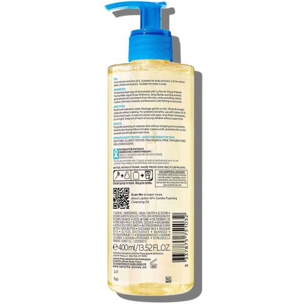 Lipikar AP+ Gentle Foaming Cleansing Oil - Image 9