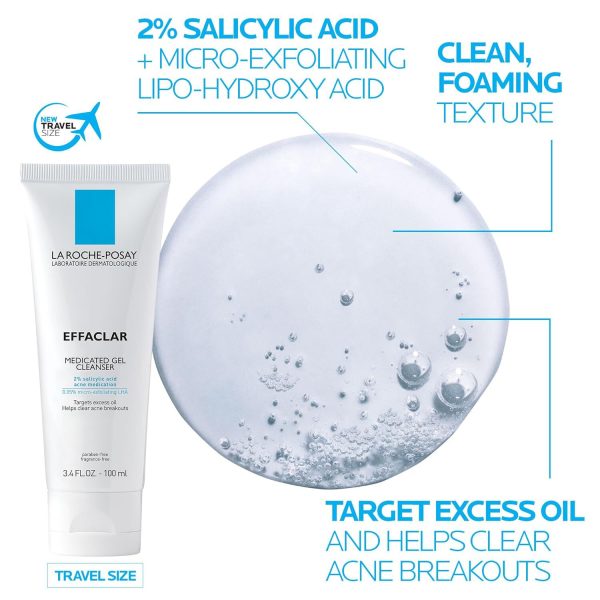 Effaclar Medicated Acne Cleanser & Toleriane Double Repair Matte Moisutrizer Travel Set - Image 5