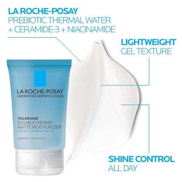 Effaclar Medicated Acne Cleanser & Toleriane Double Repair Matte Moisutrizer Travel Set - Image 6