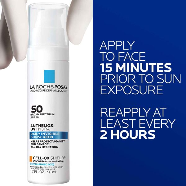 Anthelios UV Hydra Hydrating Face Sunscreen SPF 50 With Hyaluronic Acid - Image 7
