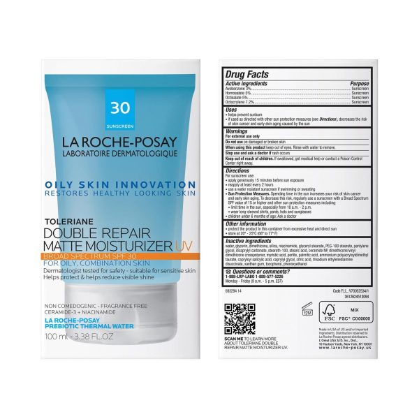 Toleriane Double Repair Matte Face Moisturizer SPF 30 for Oily Skin - Image 10