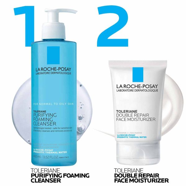 Toleriane Purifying Foaming Cleanser & Toleriane Double Repair Face Moisturizer - Image 5