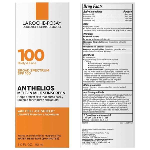 Anthelios Melt-In Milk Sunscreen for Face & Body SPF 100 - Image 3