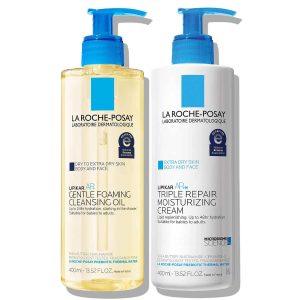 Lipikar AP+ Cleansing Oil & AP+M Moisturizing Cream Set
