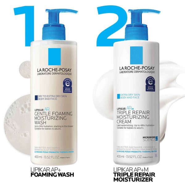 Lipikar AP+ Body Wash & AP+M Moisturizing Cream Set - Image 2